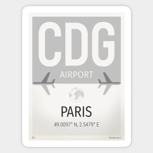 CDG Airport Sticker